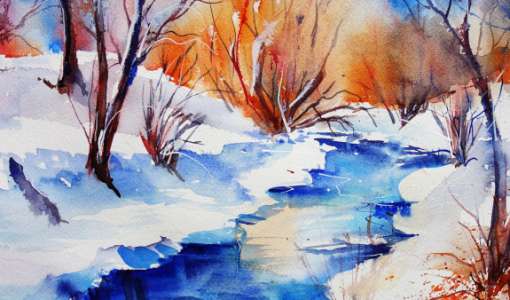 After Work: Das atmosphärische Winteraquarell