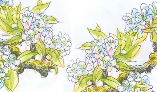 After Work: Ganz einfach den Frühling aquarellieren!