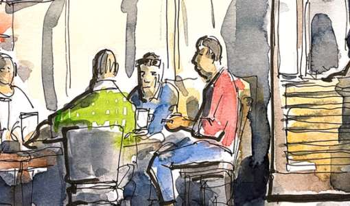 After Work: Menschen und Menschengruppen im Urban Sketching