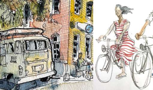 After Work: Fahrzeuge im Urban Sketching